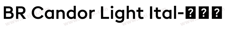 BR Candor Light Ital字体转换
